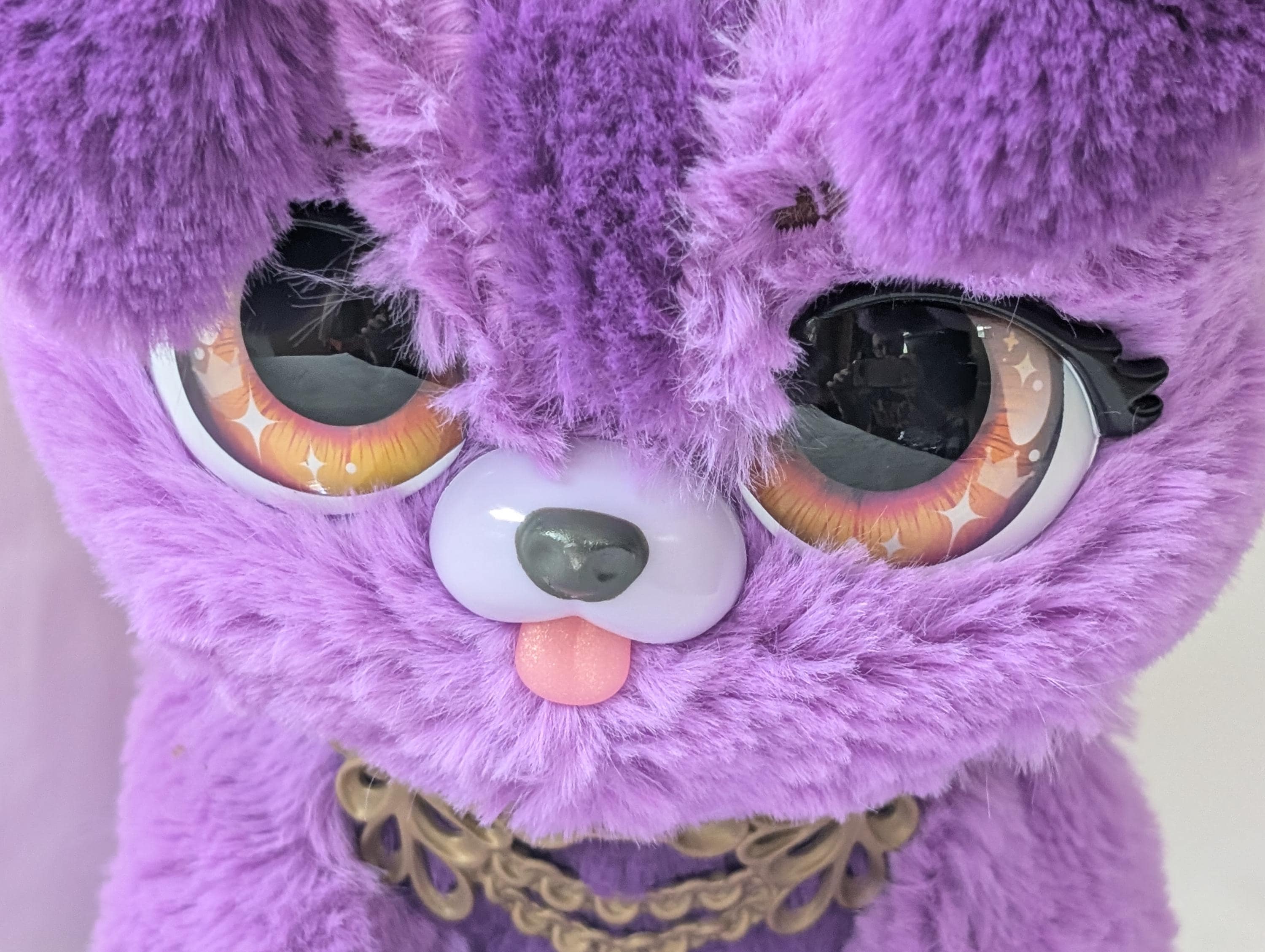 Amazon.com: Furfluffs Kitten Interactive Pet Transforms Your  Interactive Plush Purple-Pink Fur Small Pet Toy main image 1