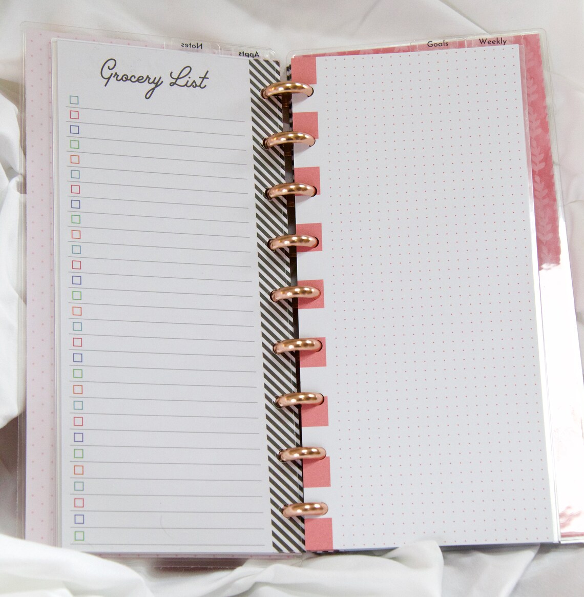 Happy Planner Skinny Classic Size Clear Tabbed 4 Divider Set Etsy
