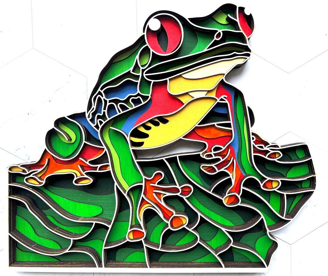 Rustic Frog Handcrafted Wooden Frog Wall Art Tropical Home Decor - Etsy