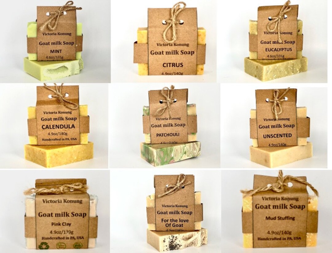 Goat Milk Soap Bar Soap Zero Waste Patchouli Soap Lavender Soap Vanilla Soap Valentine Soap