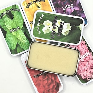 Solid perfume strong and long-lasting Great gift Great stocking stuffer Favor PERSONALIZATION