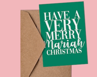Very Merry Mariah Christmas Card
