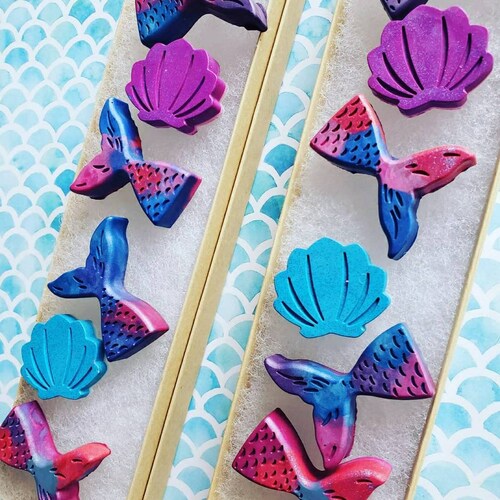 Mermaid Crayons Etsy
