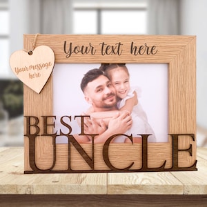 Personalised Uncle Photo Frame | Uncle Present | Best Uncle Birthday Gift | Uncle Frame | Uncle Present | Uncle Birthday Gift | Uncle Gift
