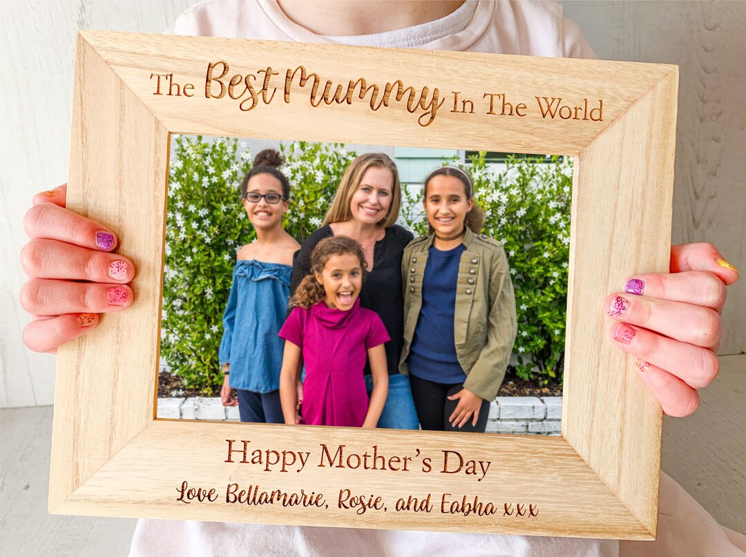 Mummy Photo Frame Personalised Mummy Frame Happy Mother's Day Laser