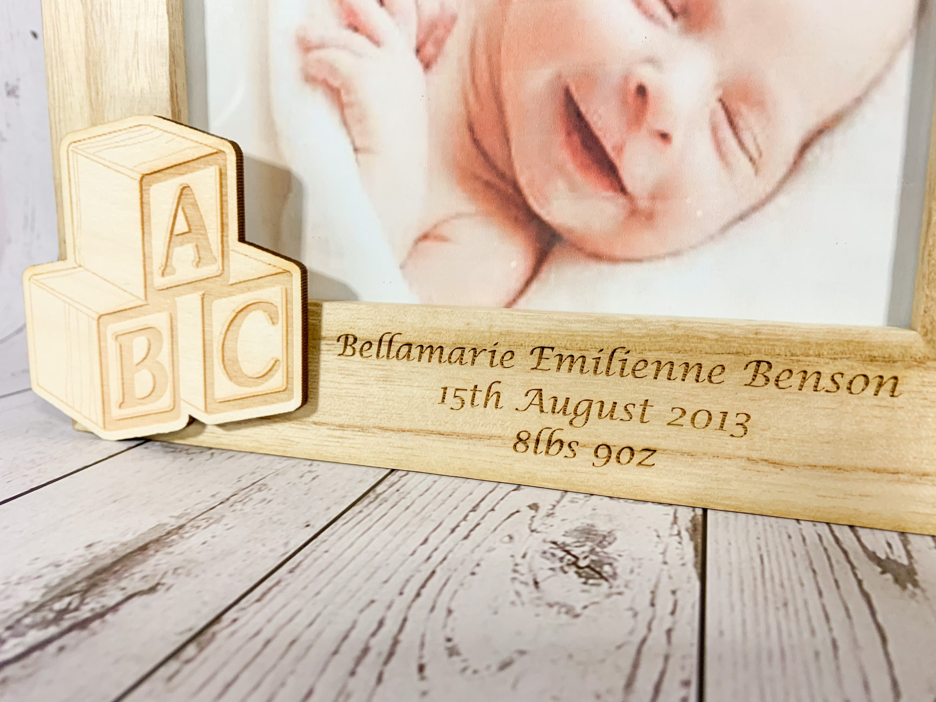 Personalised Newborn Baby Photo Frame New Baby Boy Baby Girl Etsy UK