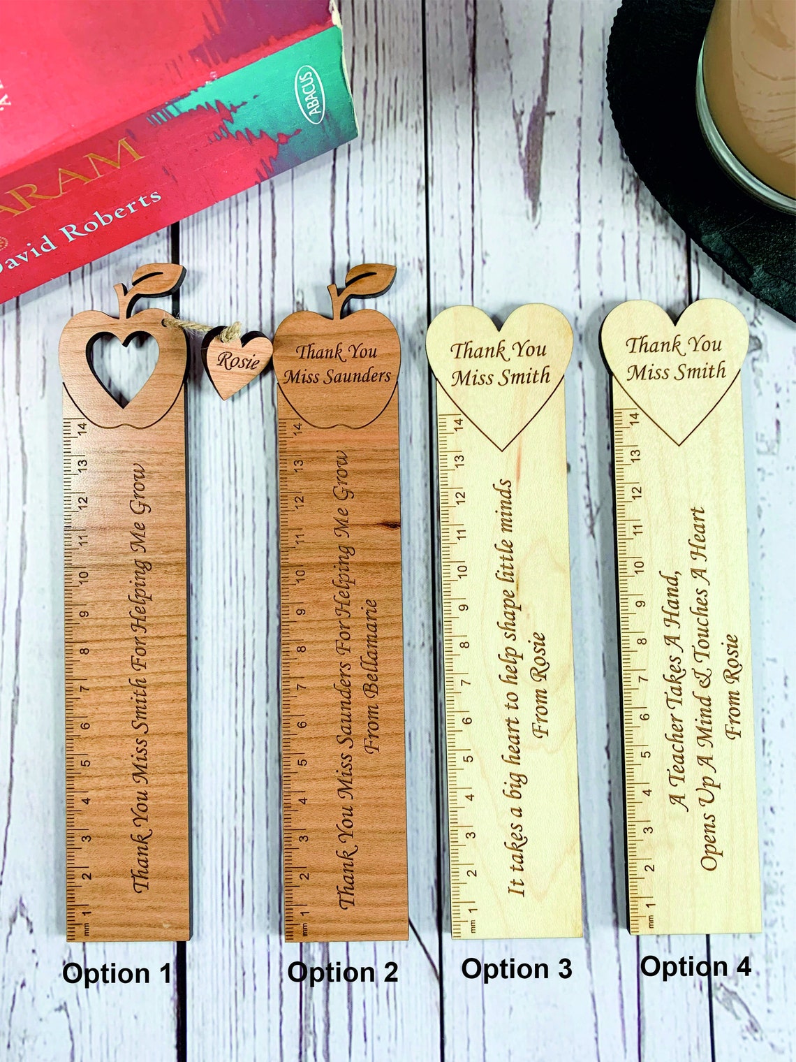 Personalised Teacher Bookmark Ruler - Personalised Teacher Gift ...