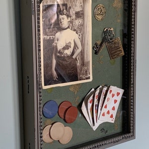 Darling of Gem&#39;s Saloon - Old West Shadow Box
