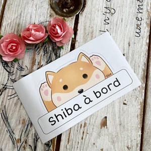 Shiba an Bord Aufkleber