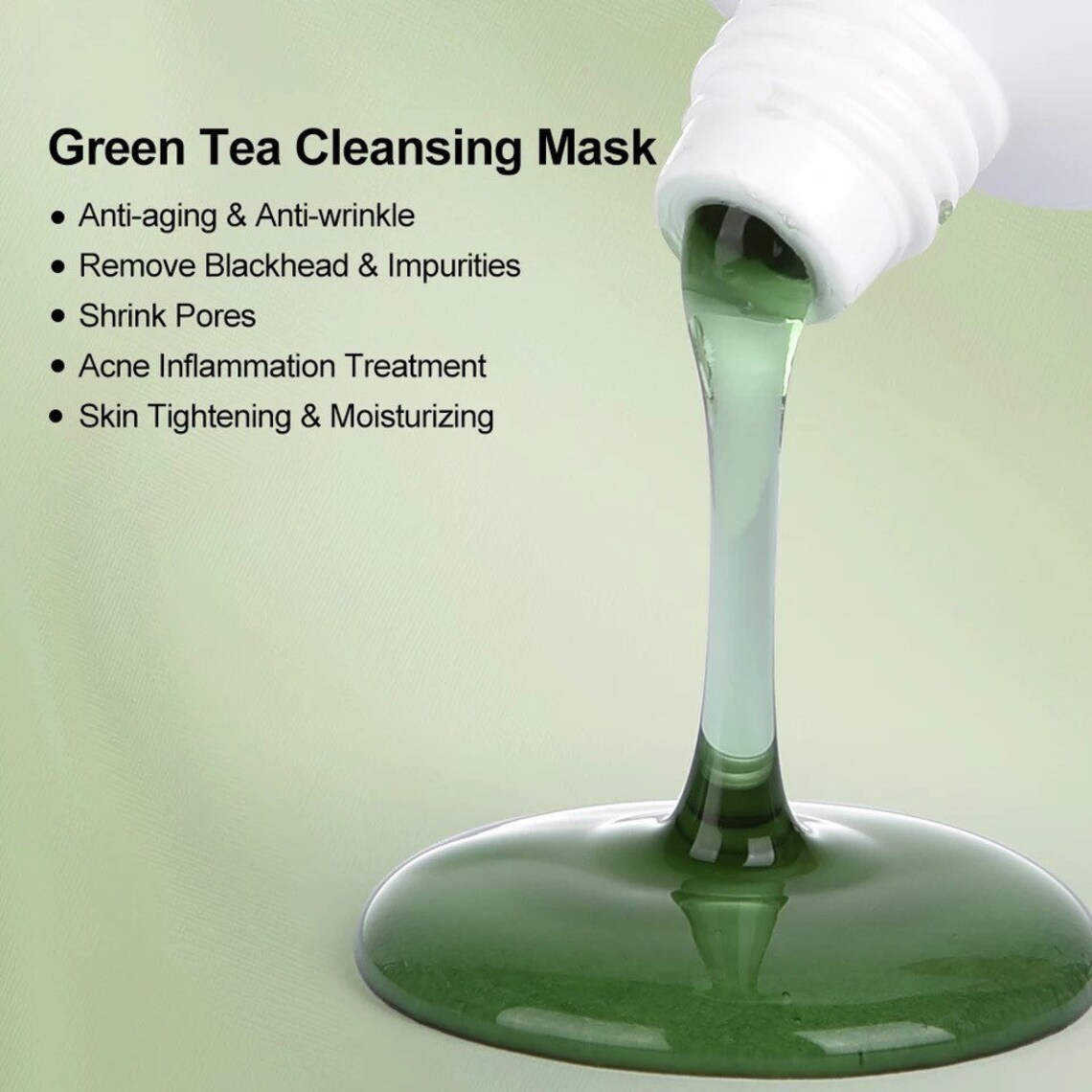 40g Green Tea Blackhead Mask Remove Acne Nose Deep Cleansing Etsy