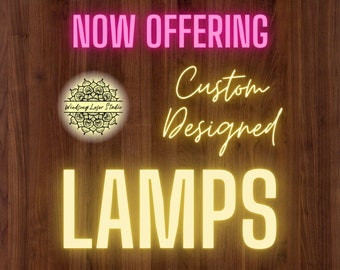 Custom Designed Wood Table Lamp, Light Box - Laser-Cut, Wood, hand made to order **Read All Instructions BEFORE ORDERING**