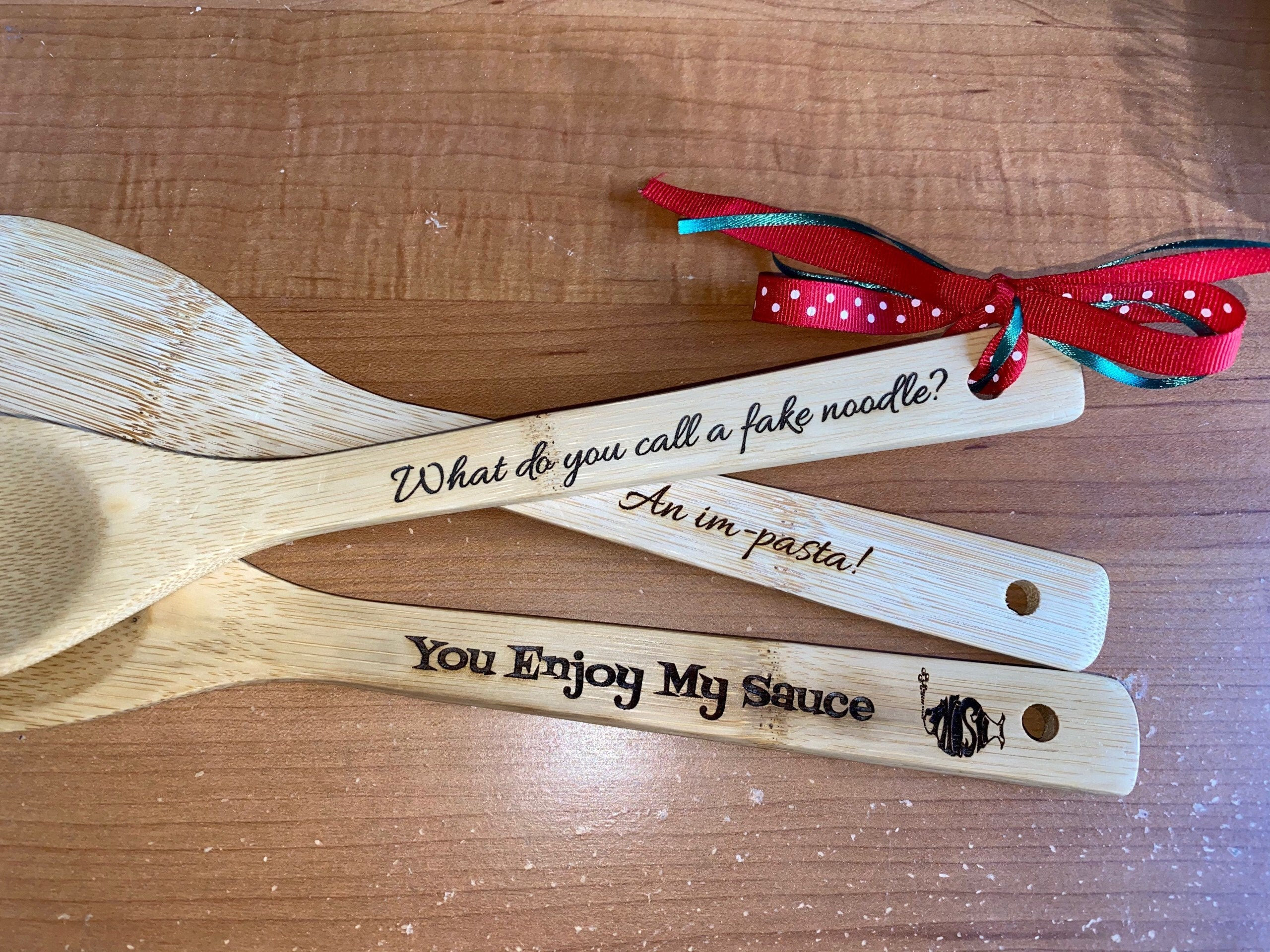 Custom Wooden Utensils Engraved Personalized Made to Order Etsy UK