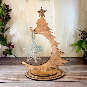 Christmas Tree Ornament Stand-Decorated or Blank - Ready for personalization