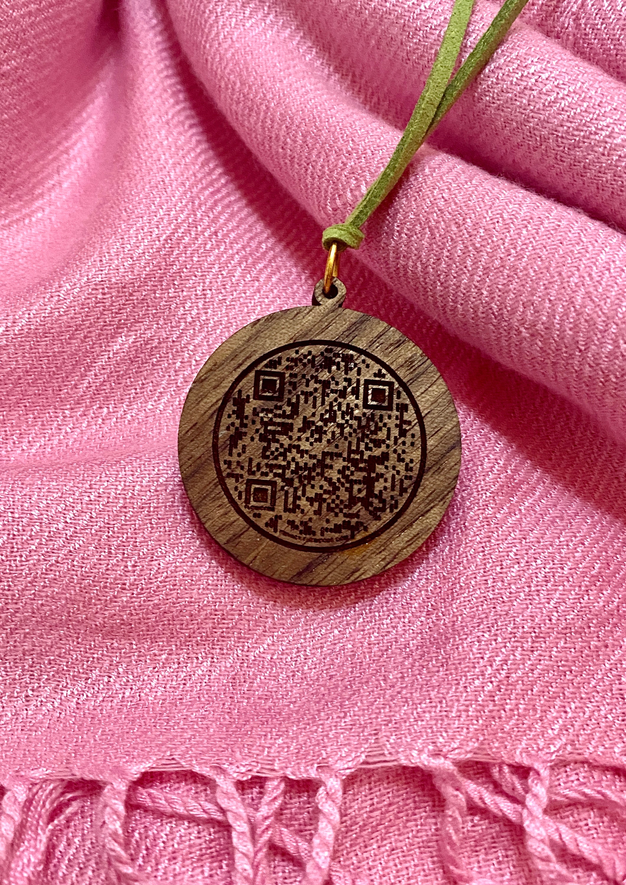 Custom Engraved Charm With QR Code, Personalized Wedding Bouquet ...