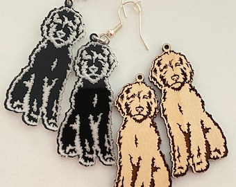 labradoodle earrings