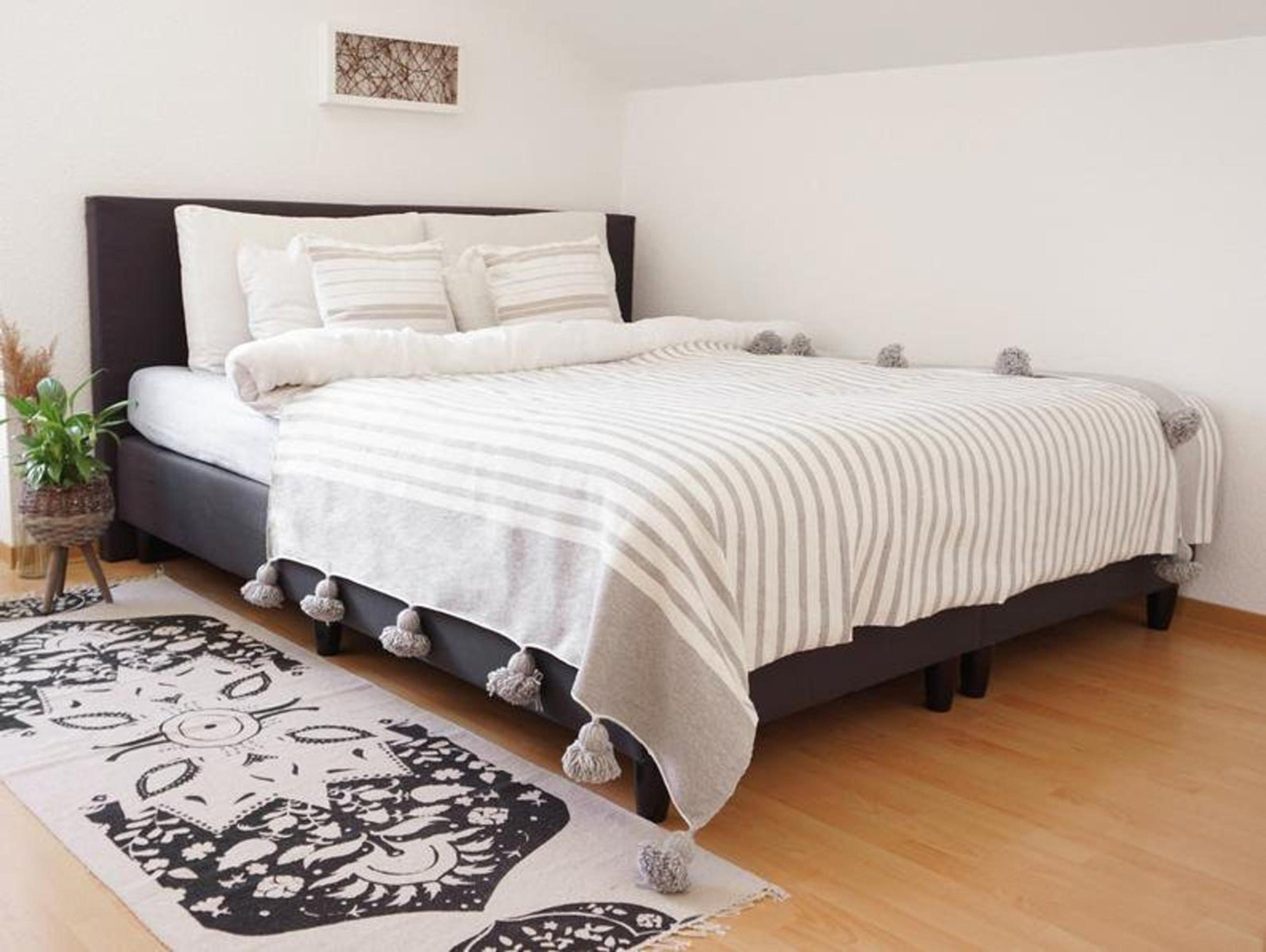 Couverture Personnalisée, Couverture Tissée, Pom Throw, Cadeaux Pour Elle, Polaire, Personnalisée