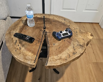 Rustic Cookie Slab side/end Table Top.
