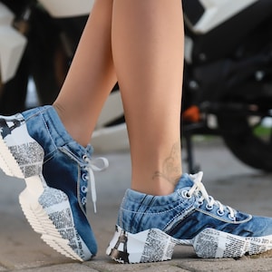 Denim Fabric Sports Shoes Best Models