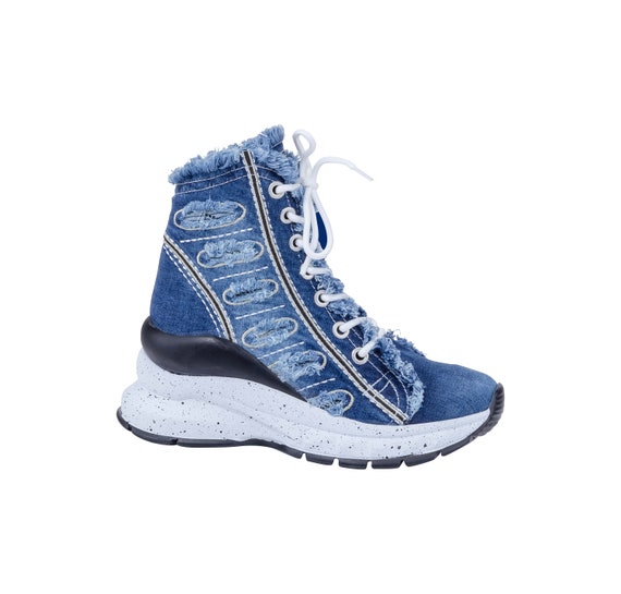 Buy Roadster Women Blue Denim Sneakers - Casual Shoes for Women 2252531