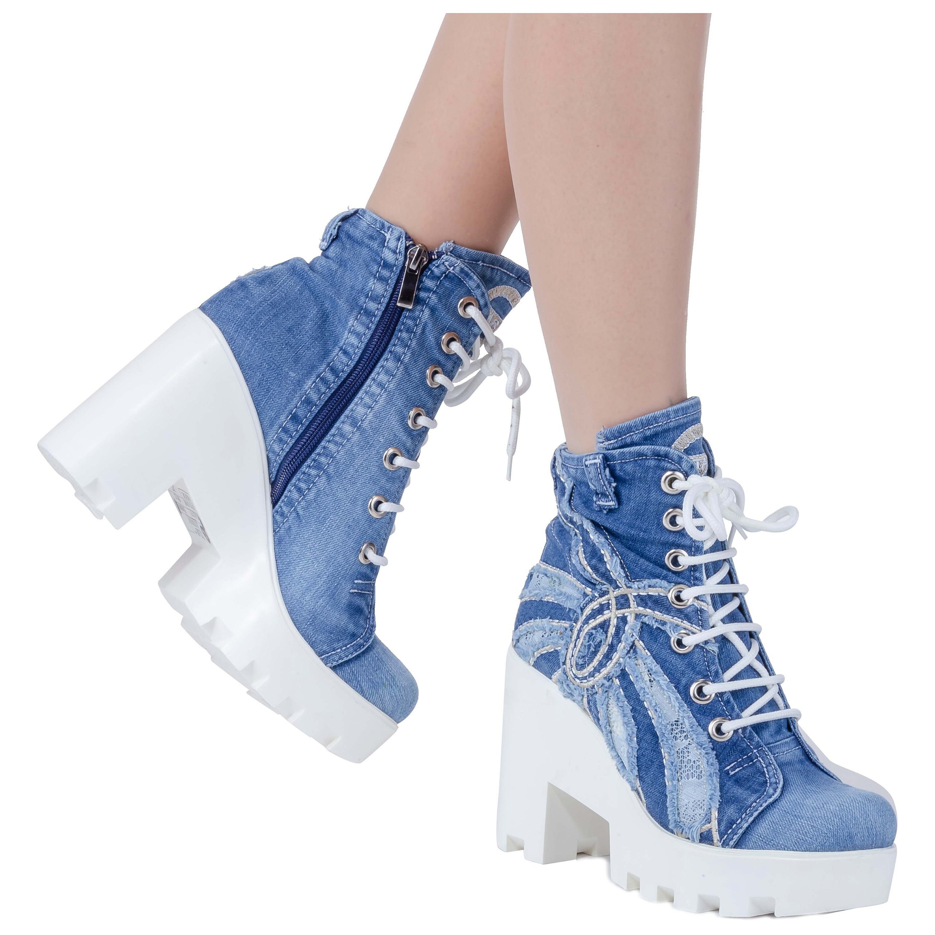 Stivali in tessuto best sale jeans