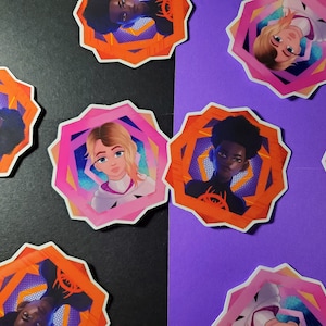 Spiderverse Inspired Stickers