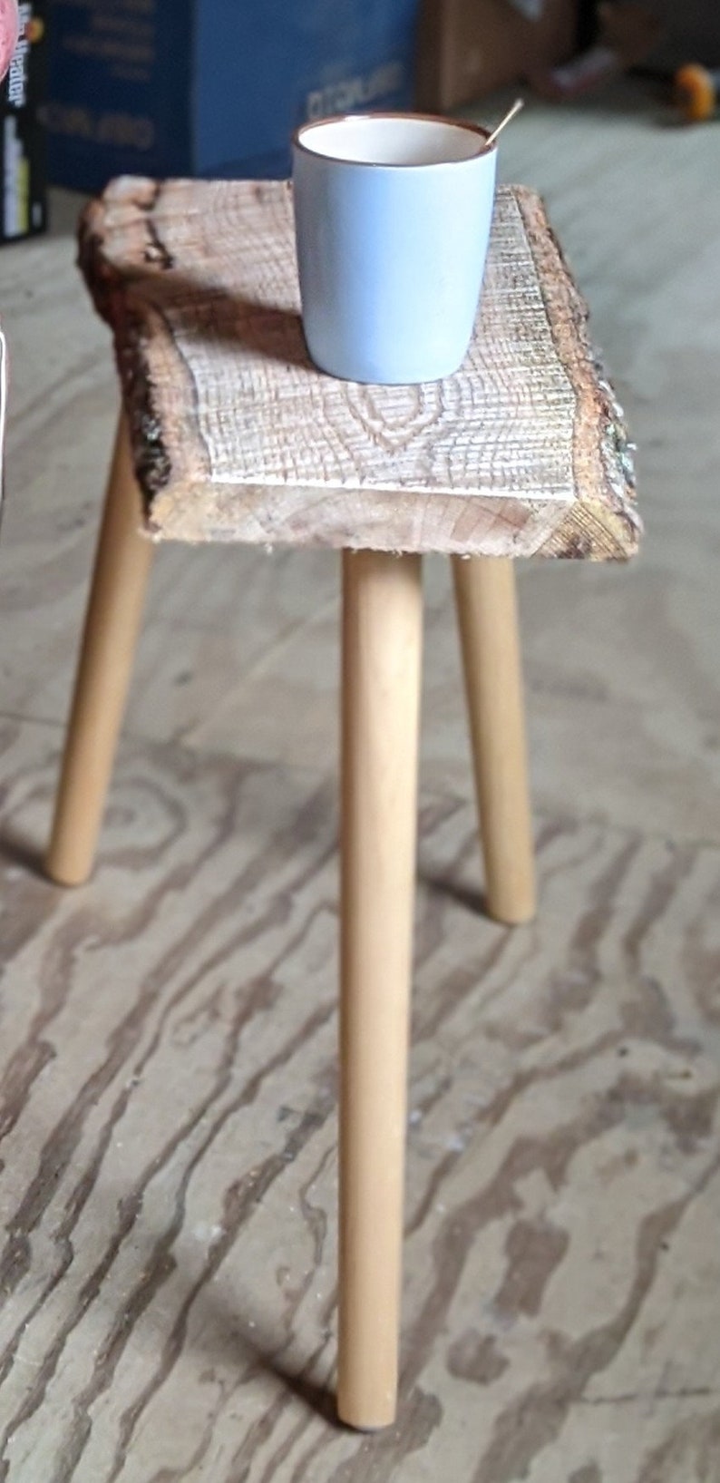 Live Edge Side Table Etsy