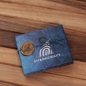 Cartera plegable Ocean Concept, cartera de cuero hanmade, cartera clásica para hombres, cartera hecha a mano para hombres, regalo de pescador imagen 10