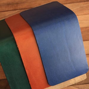 Cartera plegable Ocean Concept, cartera de cuero hanmade, cartera clásica para hombres, cartera hecha a mano para hombres, regalo de pescador imagen 4