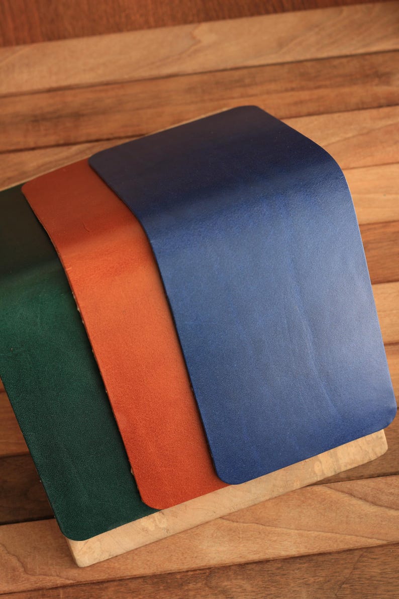 Cartera plegable Ocean Concept, cartera de cuero hanmade, cartera clásica para hombres, cartera hecha a mano para hombres, regalo de pescador imagen 4