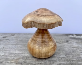 木製のキノコの彫刻 - D - Etsy 日本