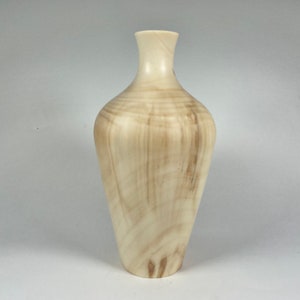 Wood turned vase, dried flower vase, twig pot, Bud vase, salvaged wood