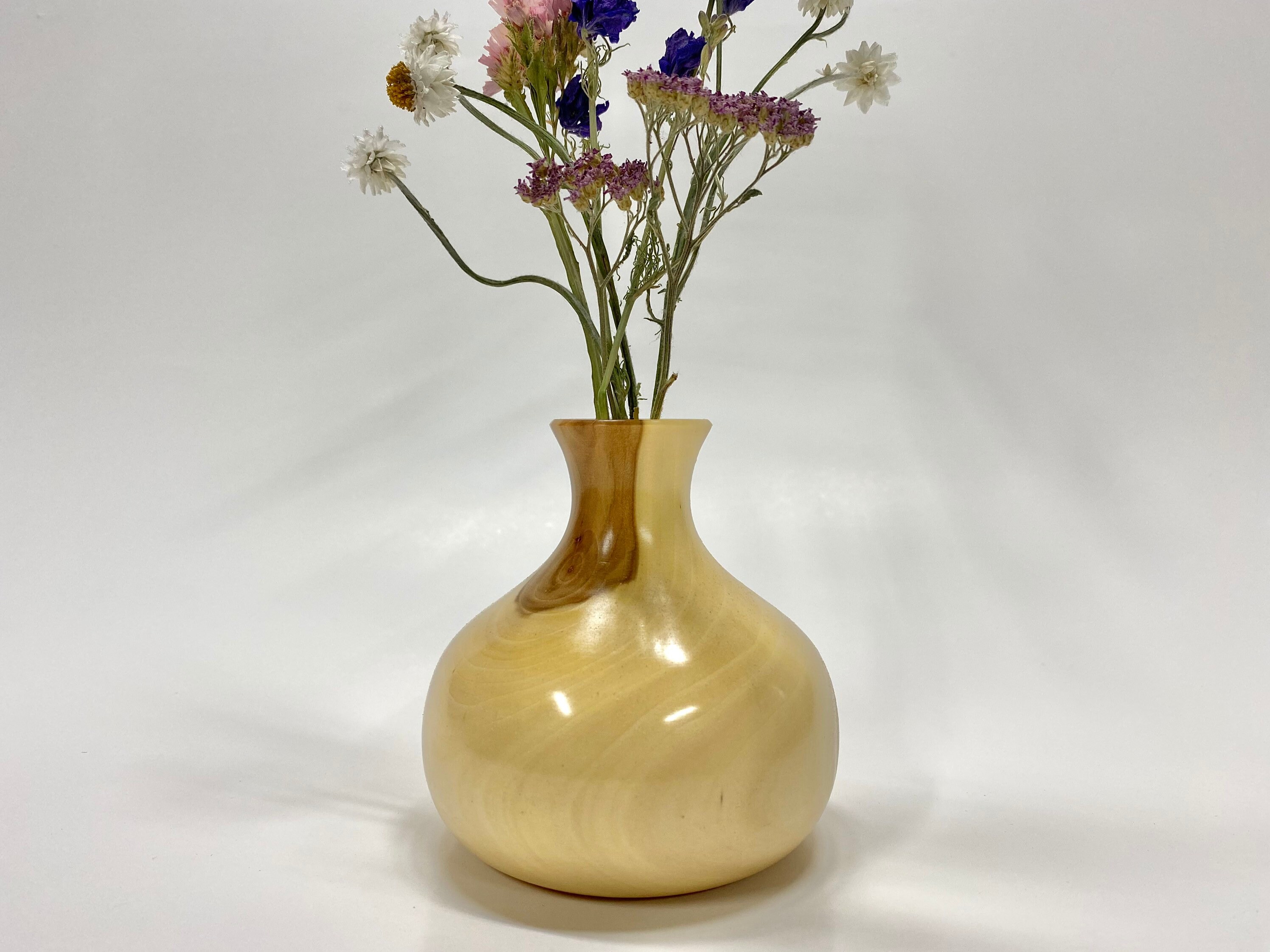 Weed Pot Twig Pot Bud Vase Wood Turned Vase Wood Vase Etsy