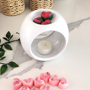 Ceramic Tealight Holder, Wax Melts Warmer, Soy Wax Melts, Essential Oil Burner, Tealight Candle Holder, Perfect for Home Decoration