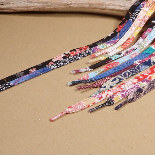 Japanese Kimono Chirimen Shoelaces Etsy