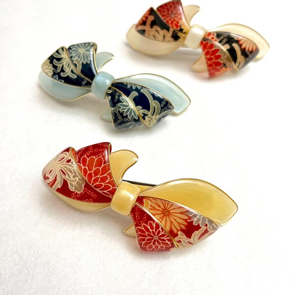 Kimono Hair Clip Etsy