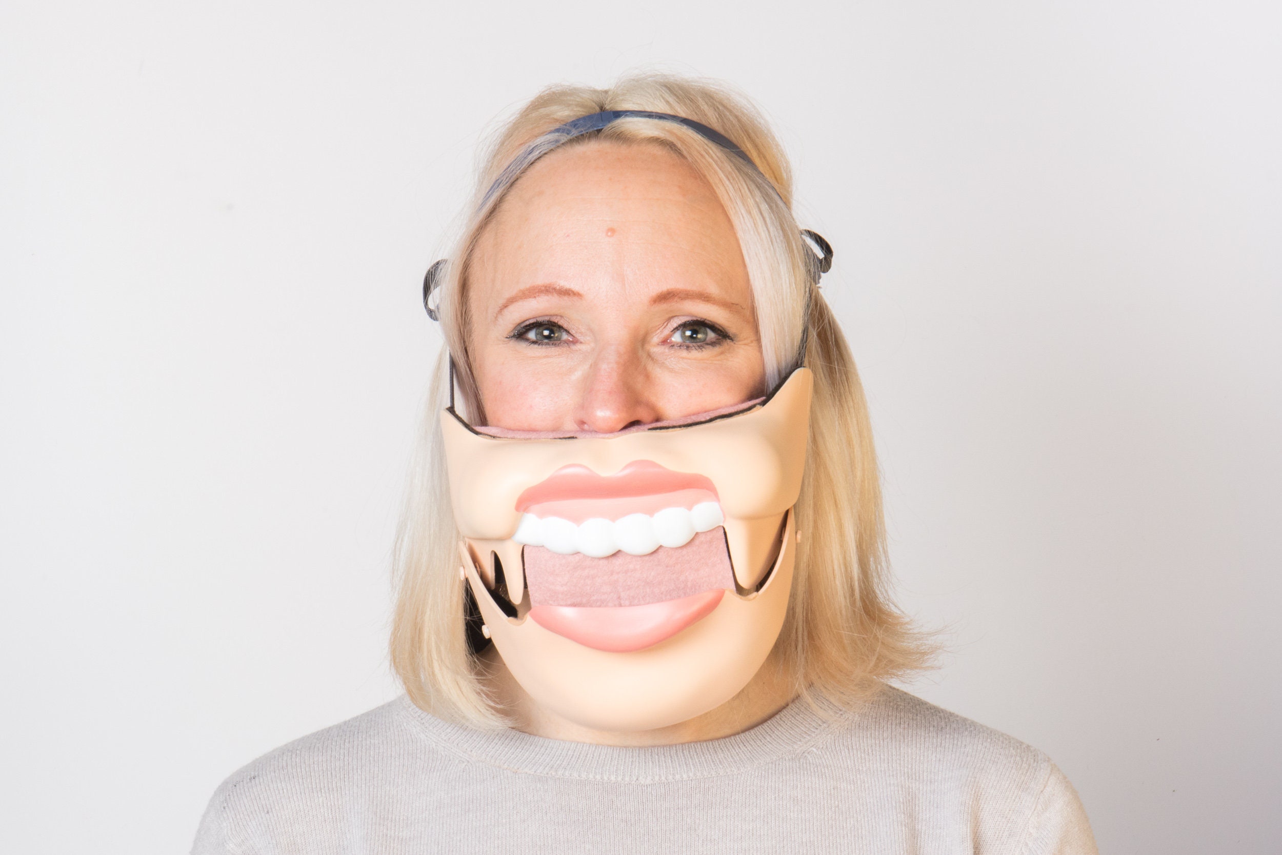 Ventriloquist Halfface Comedy Mask Etsy