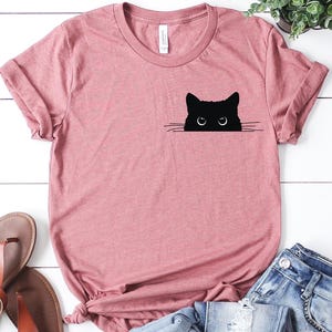 Black Cat T-Shirt, Black Cat Gifts, Cat Mom,  Cat T Shirt, Cute Kitty, Cat Halloween Shirt, Pet Shirt, Cat Shirt For Women,  Cat Shirt Women