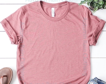 Bella + Canvas V-Neck Shirt, Blank Unisex Tee
