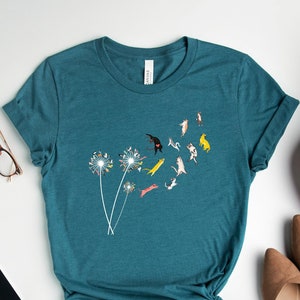 Cats Dandelion T-Shirt: Funny Cat Lover Gift