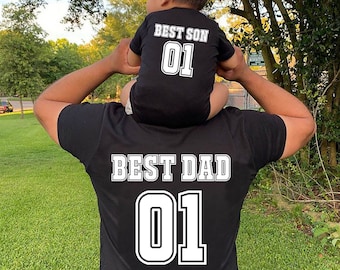 Matching Dad & Son T-Shirts: Personalized Father's Day Tees