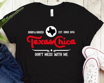 Texas Chica T-Shirt, Texas Love T Shirt, Texas Womens T-Shirt, Texas Latina Tops, Vintage Graphic Tee, Oversize Tees, Texas County Pride