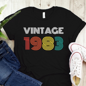 Vintage 1983 T-Shirt, 40th Birthday Gifts For Women, 40th Birthday  For Men, 40th Birthday Shirt For Woman, 40th Birthday Gift For Men, 1983