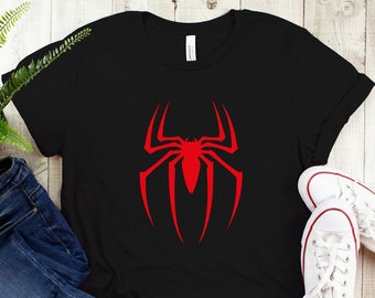 Spider Graphic T-Shirt: Superhero Birthday Dad Son Matching Shirt