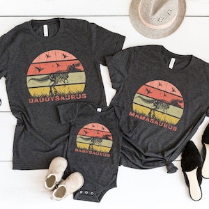 Custom Dinosaurus T-Shirt, Mamasaurus Shirt, Daddysaurus Shirt,  Dinosaur Birthday Party, Family Reunion Shirts, Personalized Family Gifts