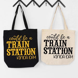 Could be a TRAIN STATION Kinda Day Bag, Tote Bag, Yellowstone Train Station, Yellowstone Dutton Ranch, Kinda Day Tote Bag, Yellowstone Bag