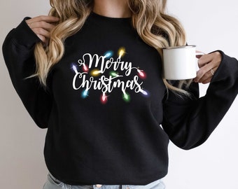 Christmas Light Sweatshirt/Hoodie, Christmas Sweatshirts, Funny Christmas Sweaters, Christmas Hoodie Women, Merry Christmas Light T-Shirt