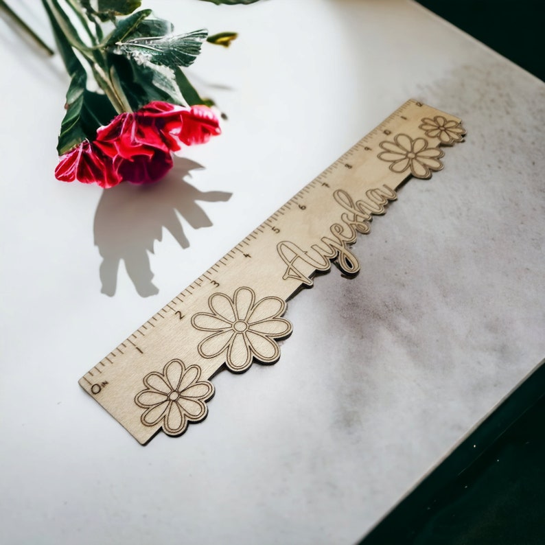 Rose Flower Ruler CUSTOM 12