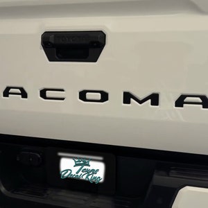 2024 to 2025 Toyota Tacoma Tailgate Logo Letter Inlays - Flat Design Decals for Truck Customization (SKU#1)