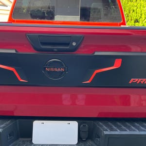 2020-2024 Nissan &quot;Titan&quot; Tailgate Compatible Finisher Decal set - for PRO4X & Platinum Reserve