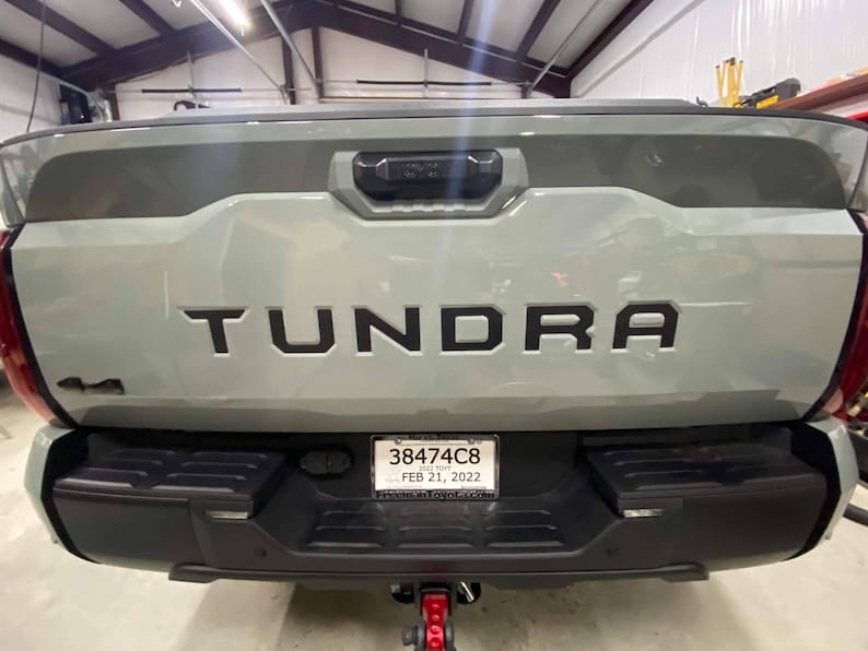 20222023 Toyota Tundra Rear Tailgate Face Decal Inlay Set Etsy